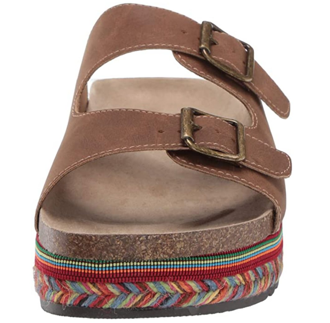 SEVEN DIALS Women's Beverlyn Slide Sandal Color: Brown/Nubuck Size: 10M