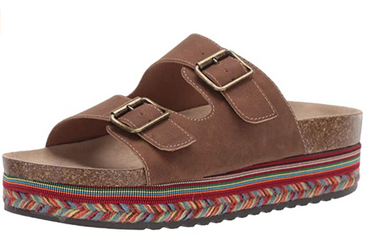 SEVEN DIALS Women's Beverlyn Slide Sandal Color: Brown/Nubuck Size: 10M