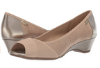 Anne Klein Women's Memory Wedge Pump Color: Taupe Size: 7.5M