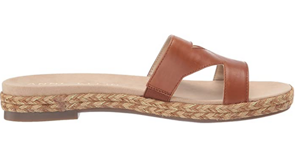 Anne Klein Women's Doris Slide Sandal Color: Tobacco Size: 7