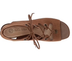 Bella Vita Women's Ingrid Wedge Sandal  Color Cognac Suede Size 6.5N