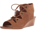 Bella Vita Women's Ingrid Wedge Sandal  Color Cognac Suede Size 6.5N
