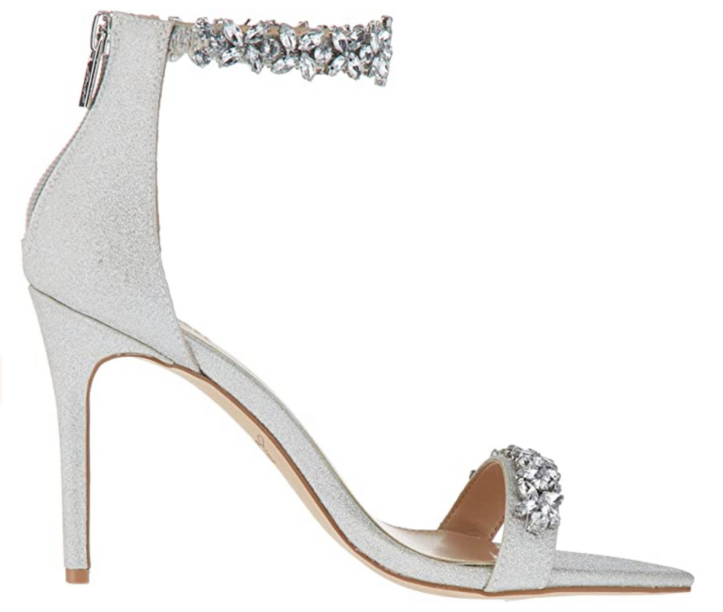 Jewel Badgley Mischka Women's Ramira Heeled Sandal  Color: Silver  Size: 7.5M
