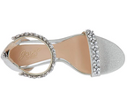 Jewel Badgley Mischka Women's Ramira Heeled Sandal  Color: Silver  Size: 7.5M