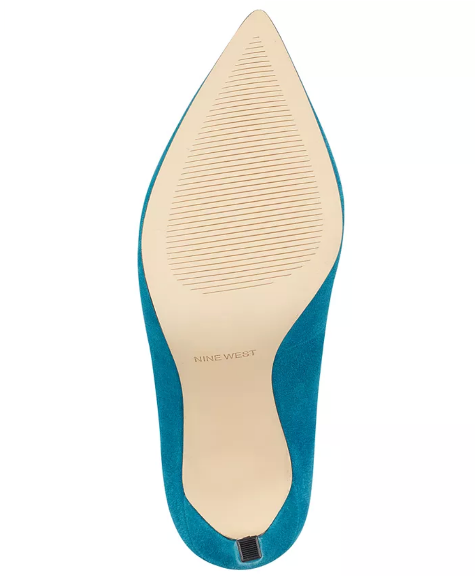 Nine West  Women's Tatiana Pointy Toe Pumps  Medium Green  Size: 7M