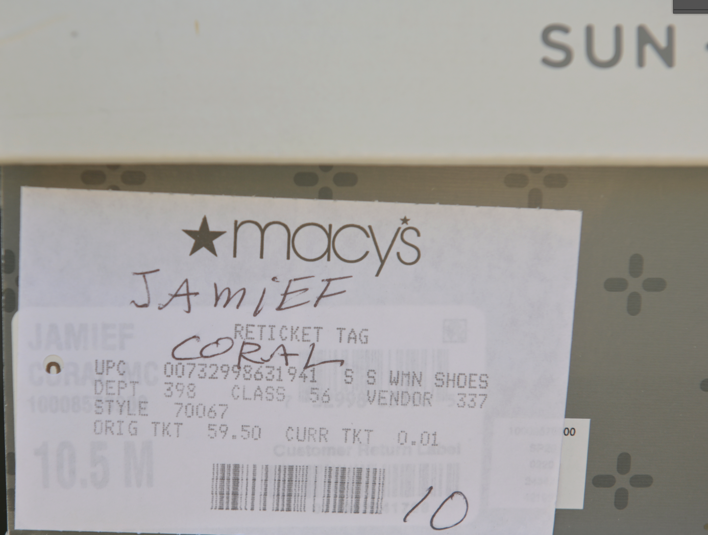 Sun + Stone  Jamie T-Strap Platform Dress Sandals, Created for Macy's  Size 10M