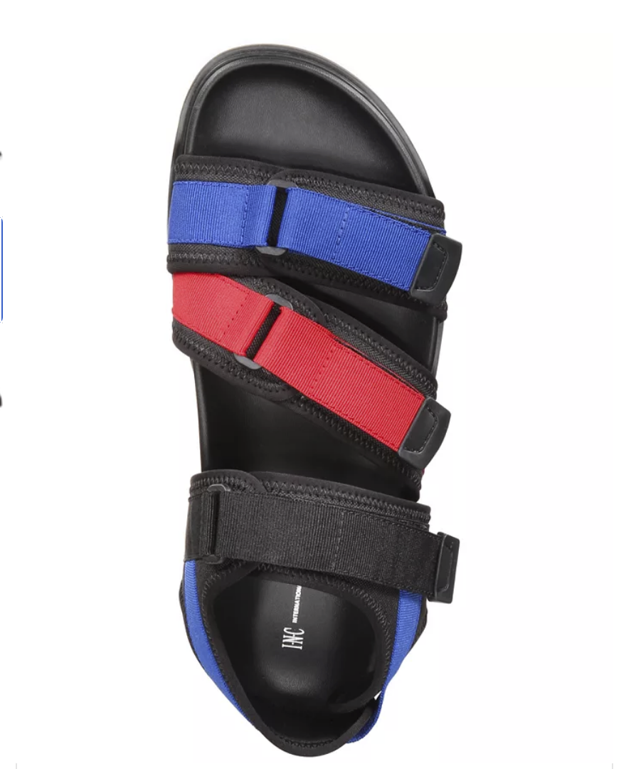 INC International Concepts Men's Diego Sandals  Cobalt Size 9