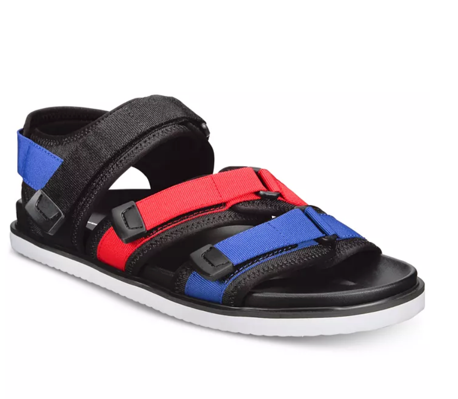 INC International Concepts Men's Diego Sandals  Cobalt Size 9