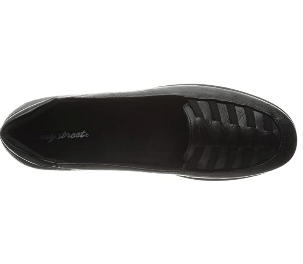 Easy Street Women's Genesis Flat  Color: Black Burnish  Size 7.5WW