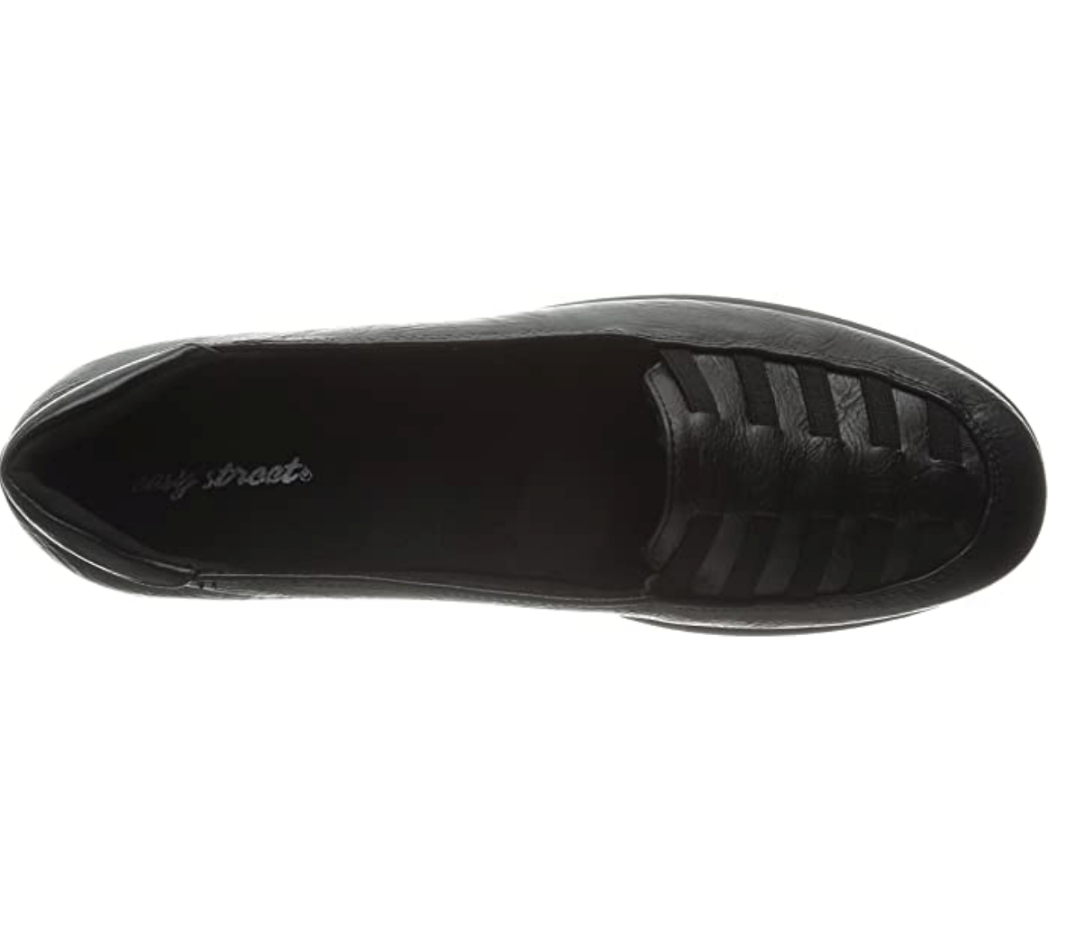 Easy Street Women's Genesis Flat  Color: Black Burnish  Size 7.5WW