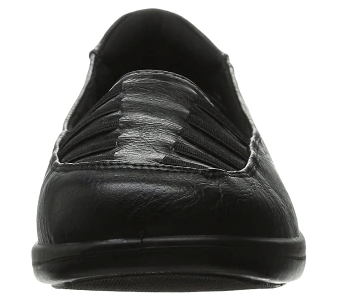 Easy Street Women's Genesis Flat  Color: Black Burnish  Size 7.5WW