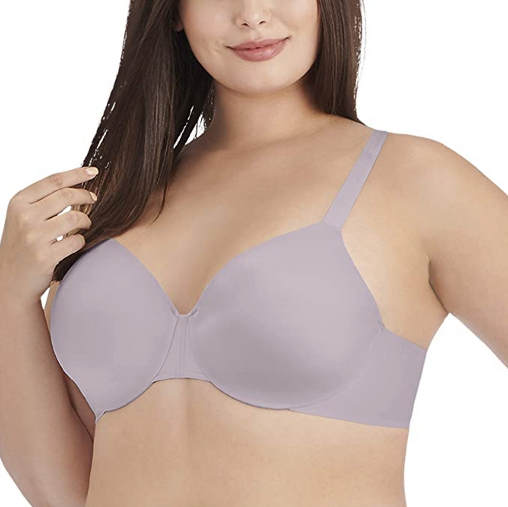 Vanity Fair Womens Nearly Invisible Full Figure Underwire Bra 76207 Size 44DD