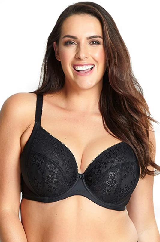 Sculptresse by Panache Women's Plus-Size Roxie Plunge Bra  Color Black Size 40F/40G