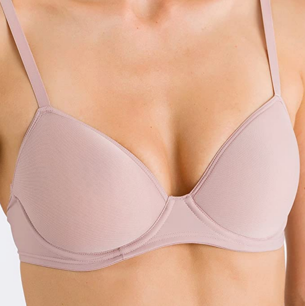 HANRO Women's Smooth Illusion T-Shirt Spacer Bra  Color Natural Size 32C