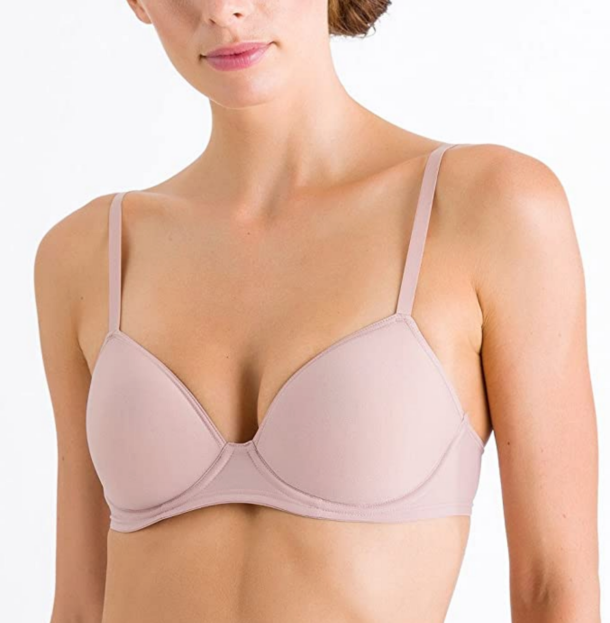 HANRO Women's Smooth Illusion T-Shirt Spacer Bra  Color Natural Size 32C