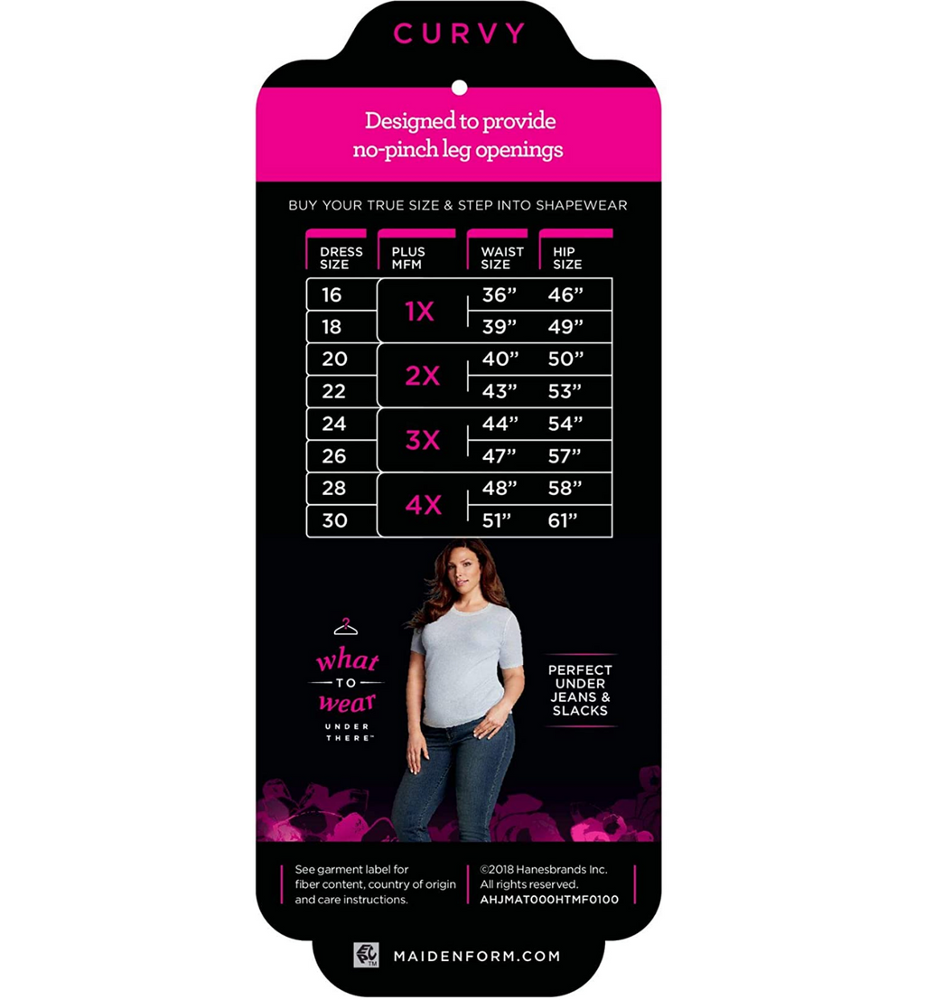 Maidenform Plus Size Tame Your Tummy Brief Size 4XL