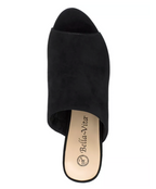 Bella Vita Women's Kathy Mules Sandals  Color Black Kidsuede Size 9M