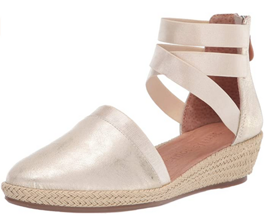 Gentle Souls by Kenneth Cole Women's Noa-Beth Sandals  Color Ice Gold Size 5.5M