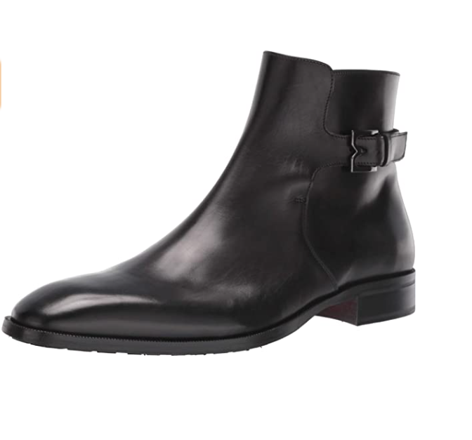 Bruno Magli Men's Angiolini Buckle Boots  Black Size 11.5
