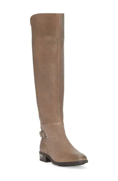 VINCE CAMUTO Women's Poppidal Knee High Riding Boot  Color Ethereal Gray Size 5M
