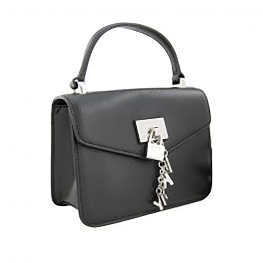 DKNY Women’s  Elissa Vintage Satchel  Style R04DHL12  Color Black/Silver
