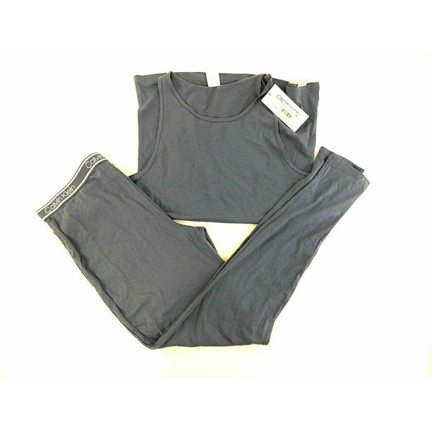 Calvin Klein 2-PCs Lounge Women Tank Top & Pants Pajama Set   Color Scorched Blue