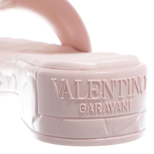 VALENTINO GARAVANI Womens Atelier 03 Rose Edition Flat Slides  Color Rose Quartz Size 9.5M/EU41