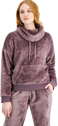 Hippie Rose Juniors' Cowl-Neck Sweatshirt  Color Bright Purple Size XL