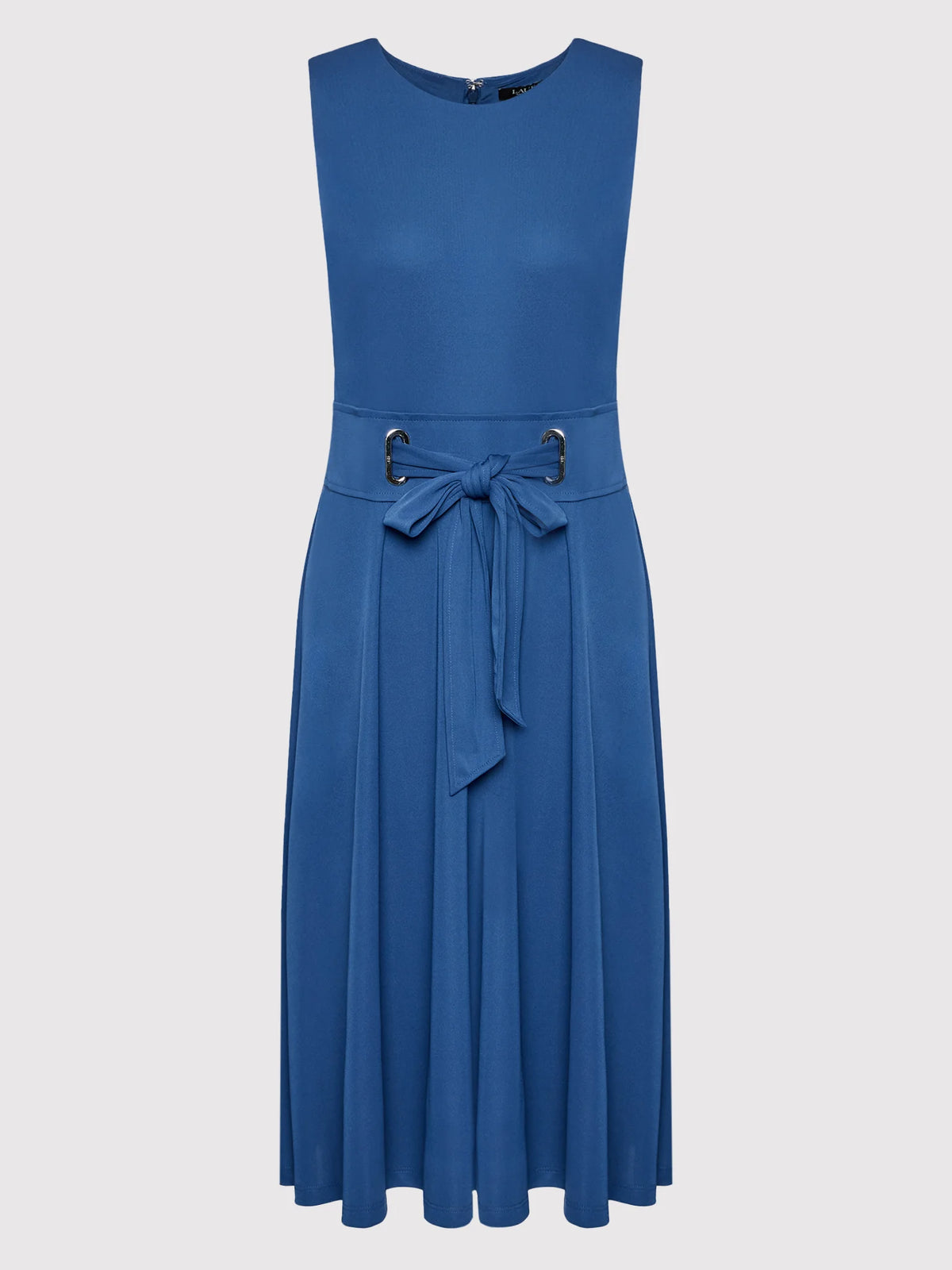 Lauren Ralph Lauren Sleeveless Jersey Dress  Color Indigo Sail Size 14