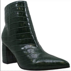 Marc Fisher Women's Retire Booties  Teal Lagoon Crocodile Size 9.5