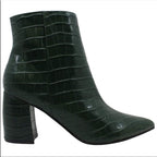 Marc Fisher Women's Retire Booties  Teal Lagoon Crocodile Size 9.5