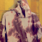 Hippie Rose Juniors Zip-Up Hoodie   Color Wine Tie Dye Size S