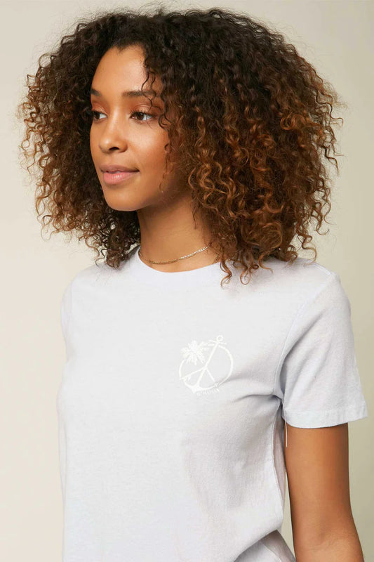 O'Neill Juniors Peace Surf Cotton T-Sshirt  Color Xenon Blue Size S