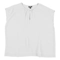 Alfani Women’s Solid Sleeveless Blouse Top  Color White  Size L