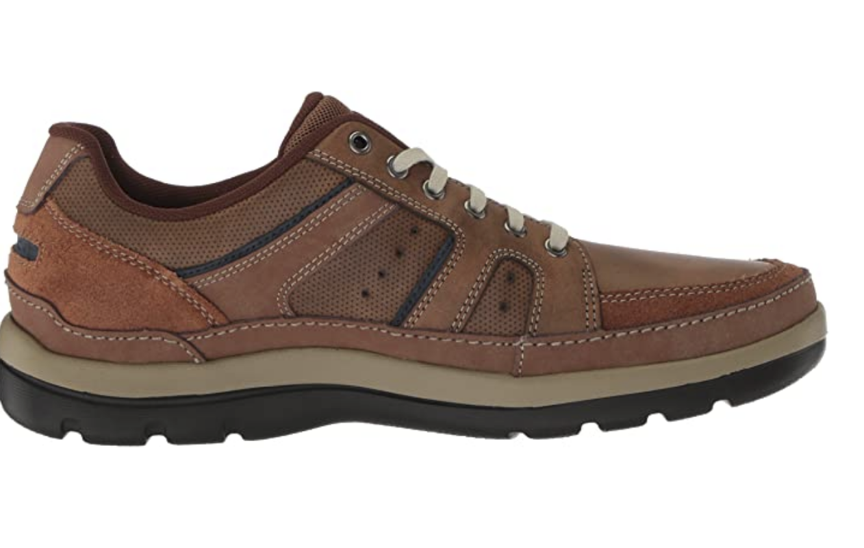 Rockport Men's Get Your Kicks Mudguard Blucher Shoes Size: 11.5 M Color: Tan Embossed