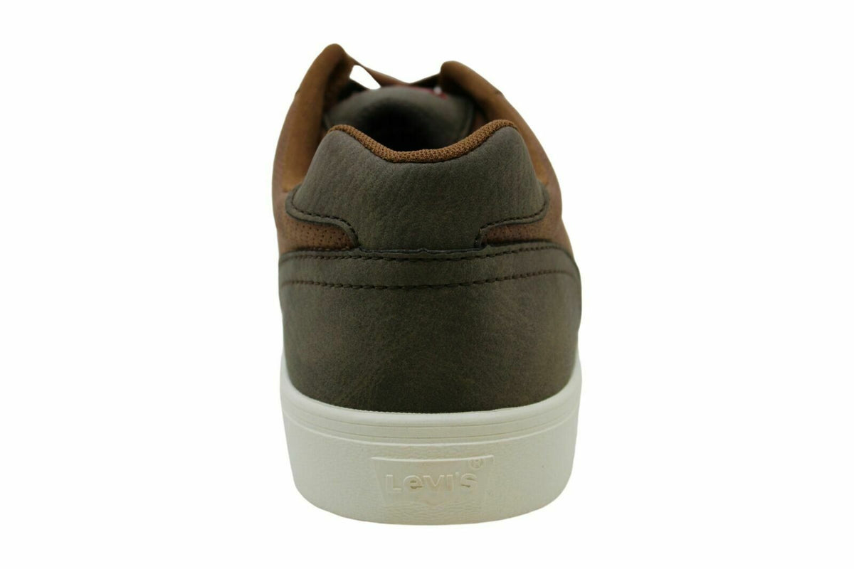 Levi's Men's Low Top Lace-up Fashion Sneakers  Brown Size 10.5