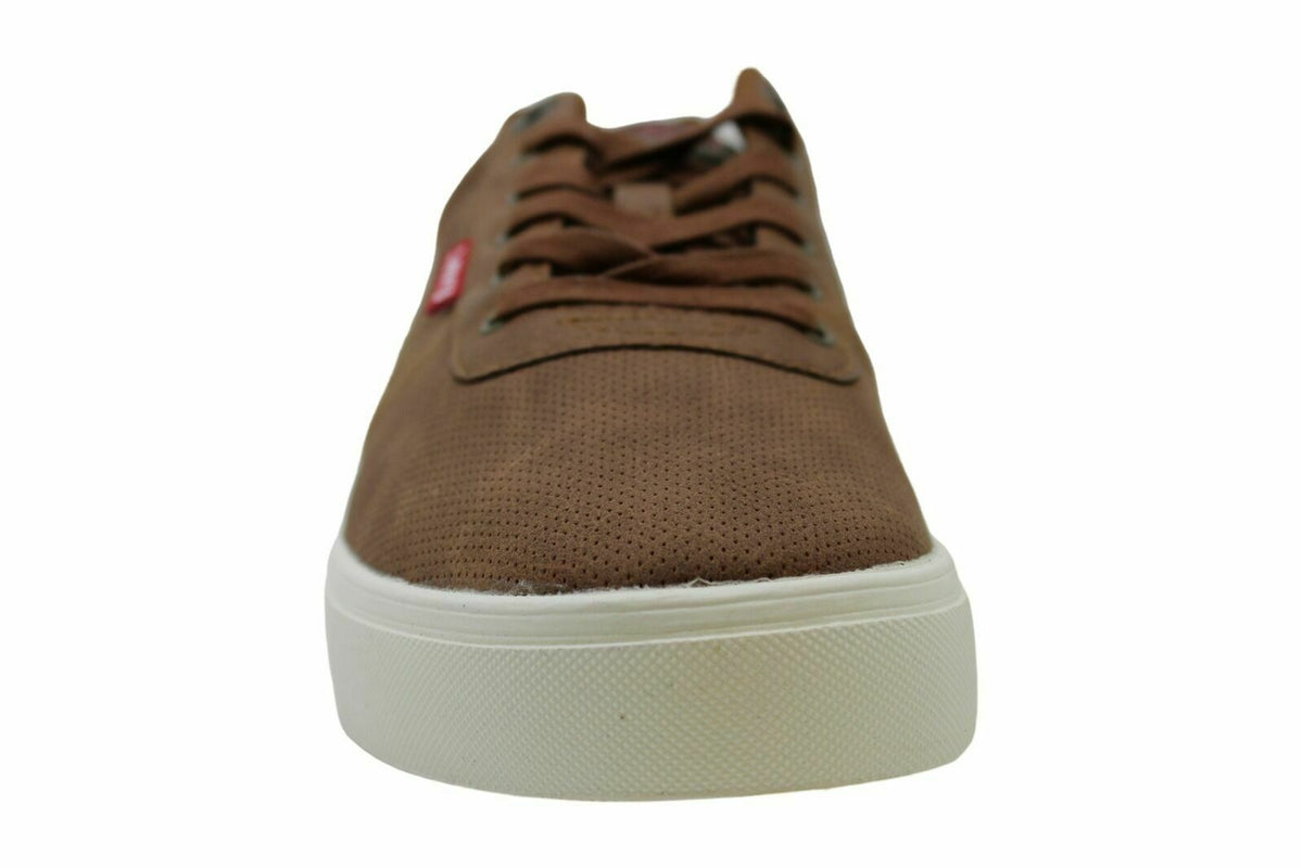 Levi's Men's Low Top Lace-up Fashion Sneakers  Brown Size 10.5