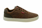 Levi's Men's Low Top Lace-up Fashion Sneakers  Brown Size 10.5