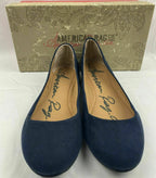 American Rag Womens Aellie Navy Close Toe Flats AELLIENVY Size 9.5W