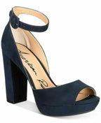 American Rag Women's Reeta Open Toe Ankle Strap Velvet Heels AREETA Size 7.5W