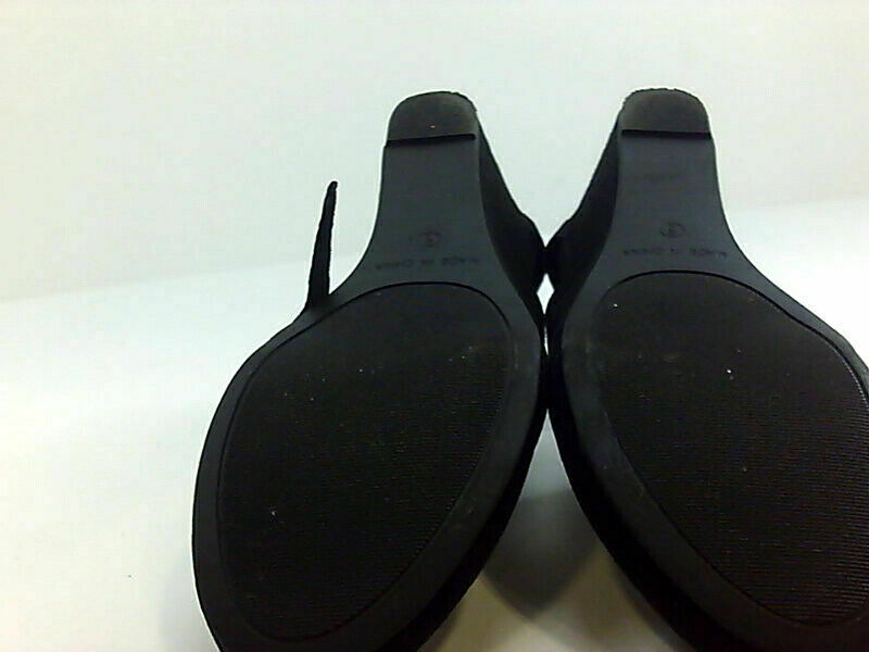 American Rag Womens Miley Fabric Closed Toe Ankle Strap Black AMILEYBLK Size 9.5M