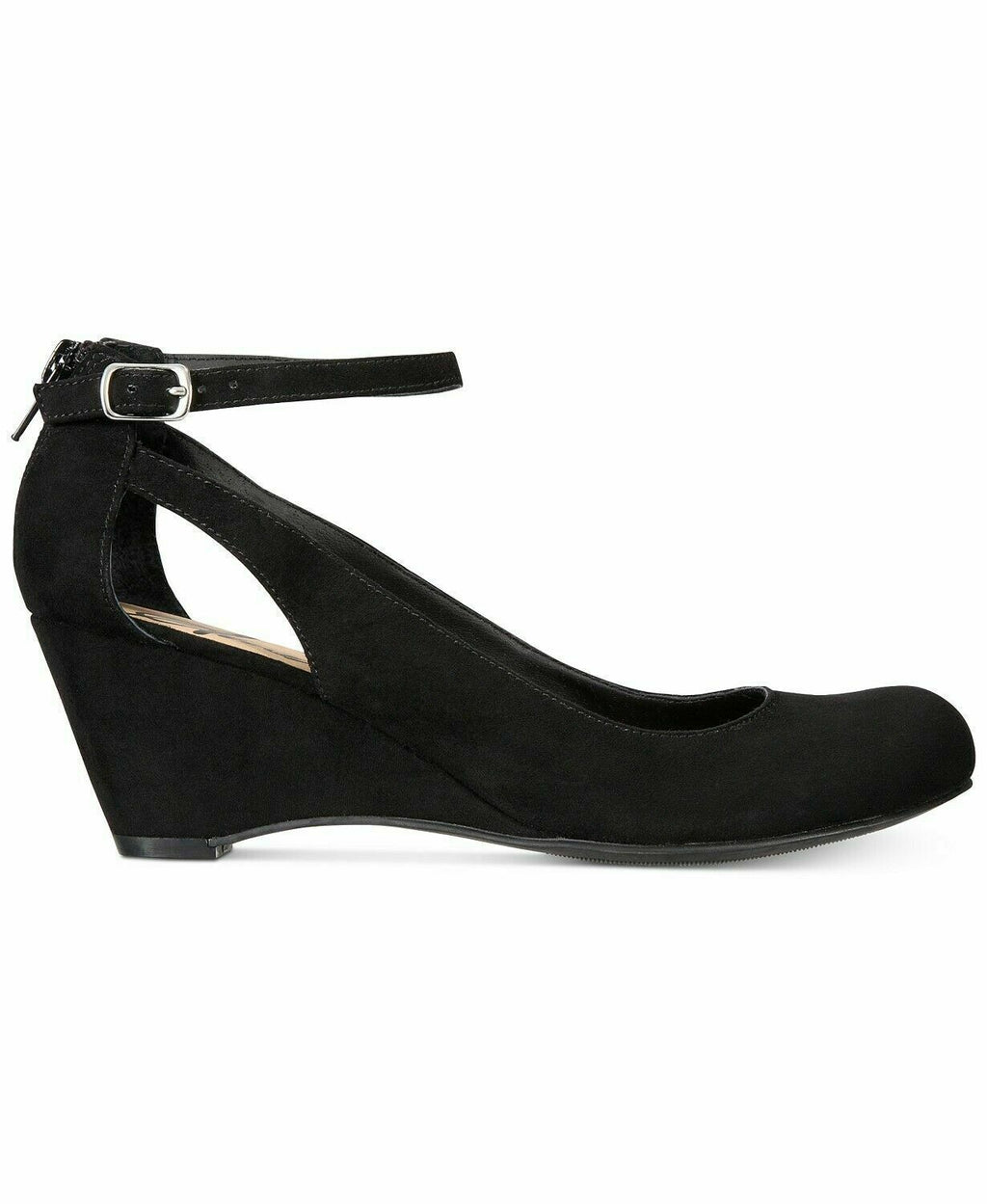American Rag Womens Miley Fabric Closed Toe Ankle Strap Black AMILEYBLK Size 9.5M