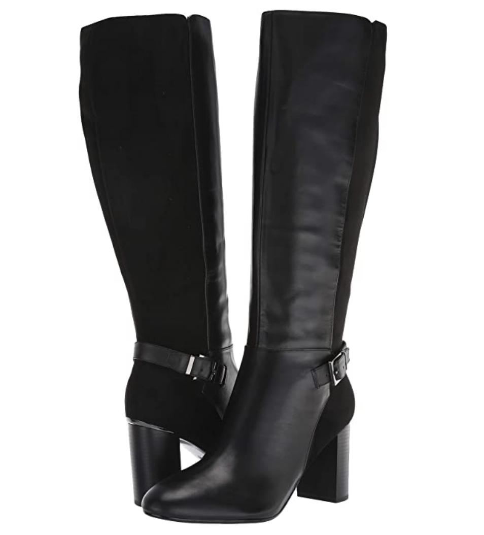 Bandolino Women's Tall Fashion Boot Color Dark Brown Leather Size 9