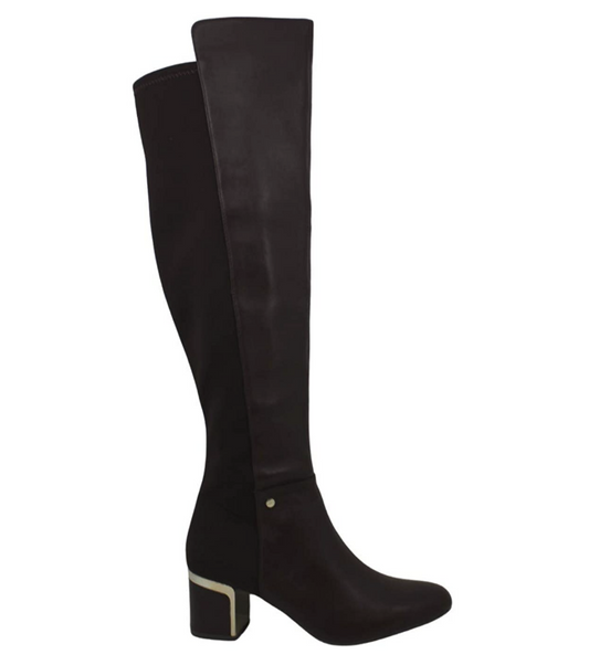 DKNY Womens Cora Leather Closed Toe Knee High Fashion Boots Size 8.5