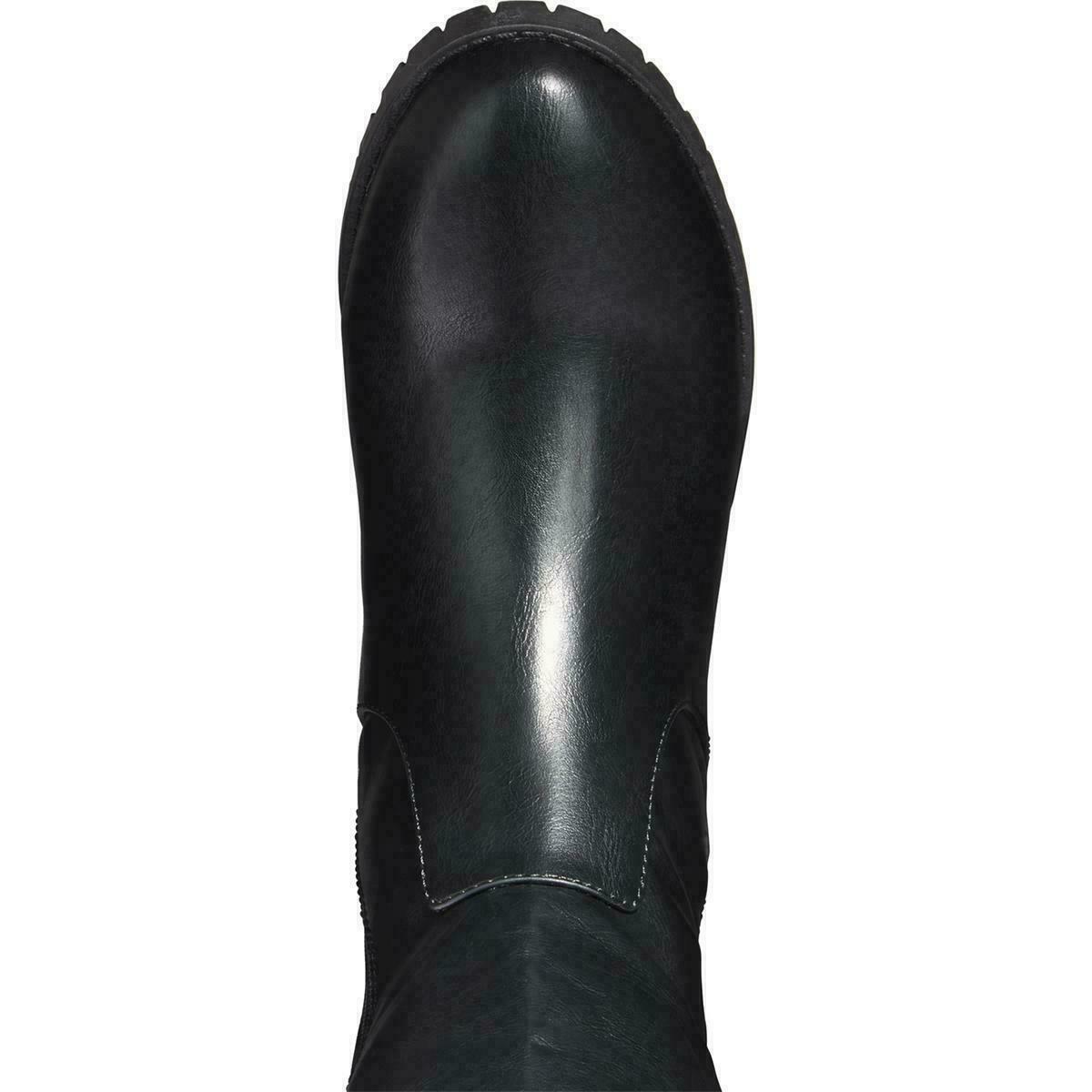 Material Girl Womens Webby Black Over-The-Knee Boots
