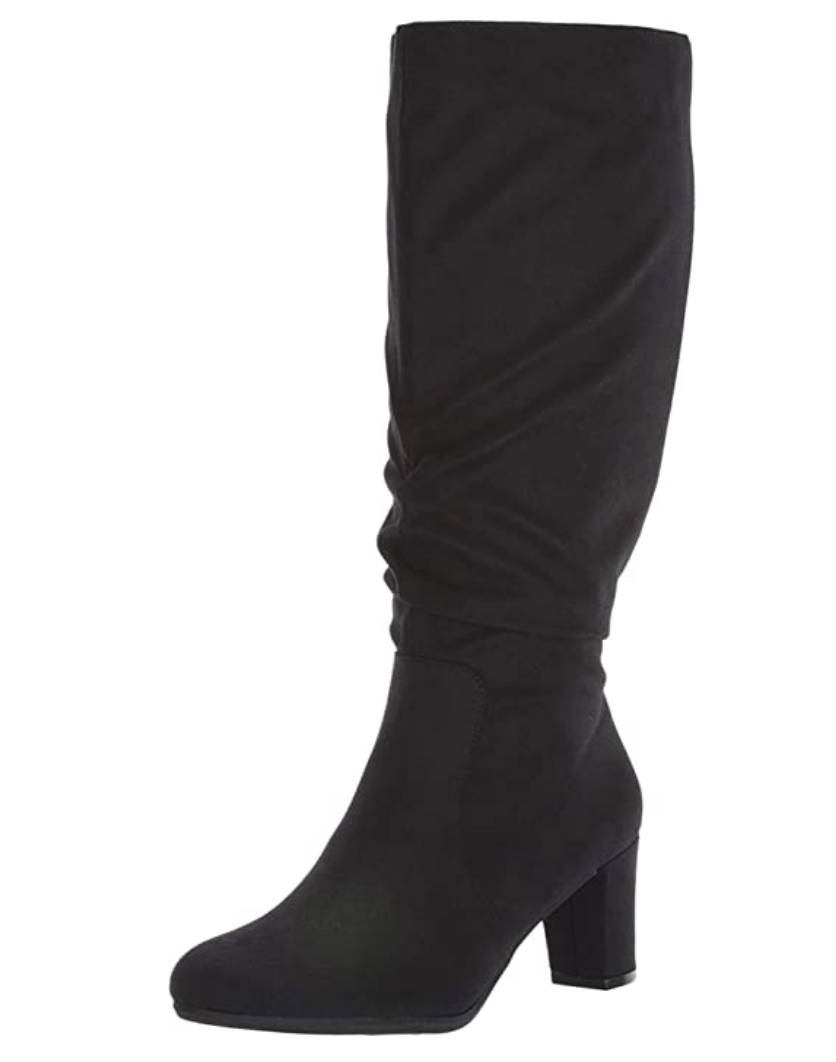 LifeStride Women's, Maltese Boot - Wide Shaft Size: 11 W Color: Black