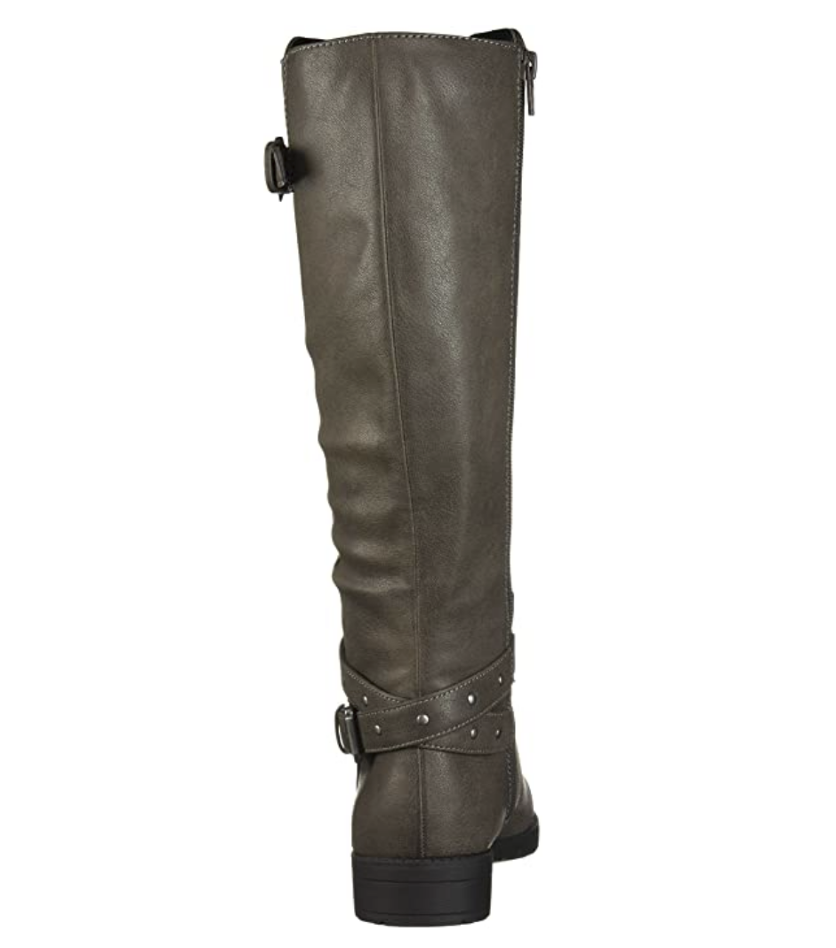 Naturalizer SOUL Women's Shoes Vikki Almond Toe Knee High Fashion Boots Size: 8 W Color: Grey