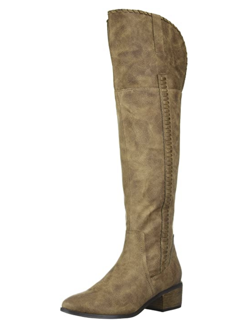 Carlos by Carlos Santana Women's Briar Over The Knee Boots  Sand Size 5.5