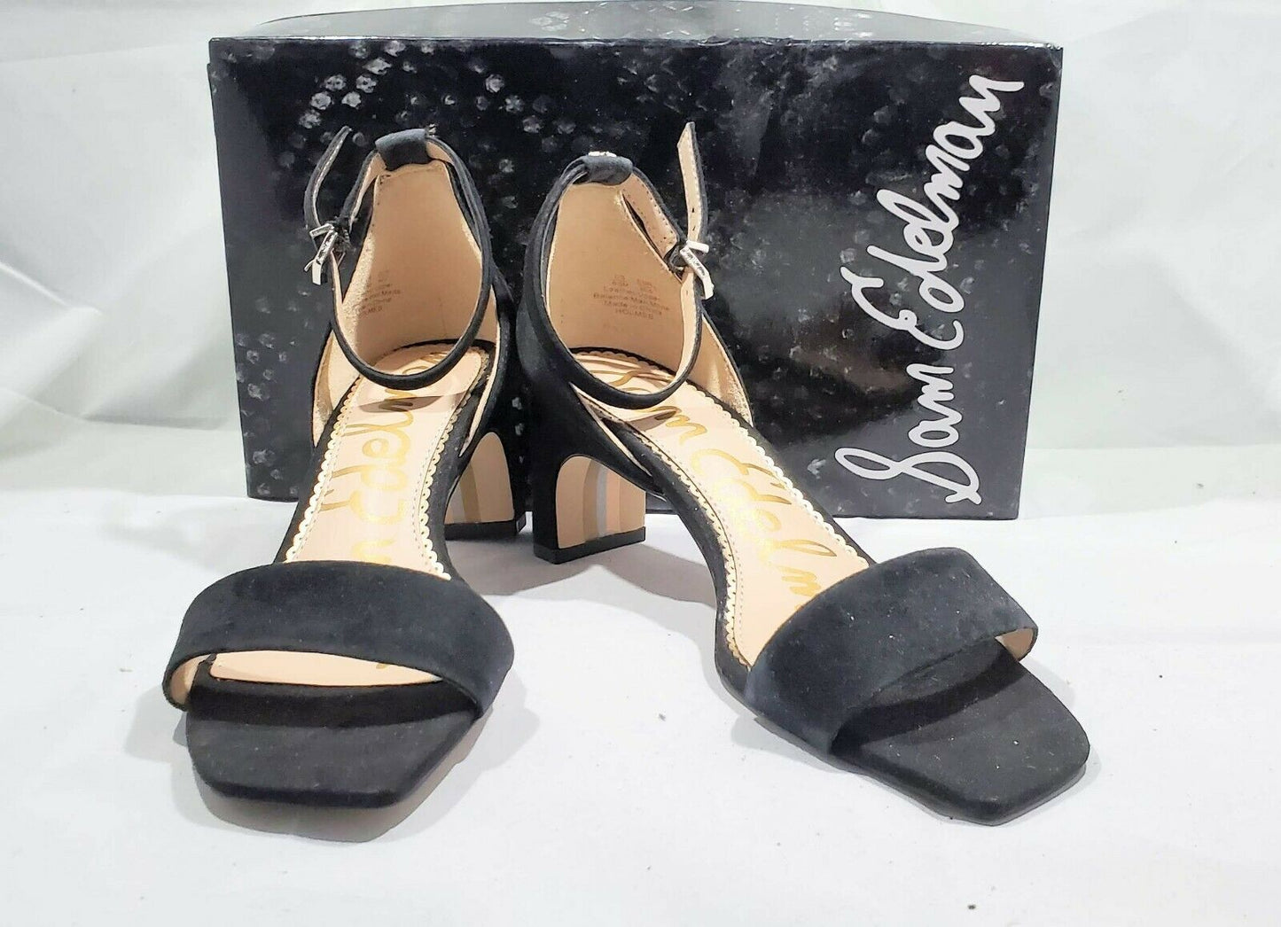 Sam Edelman Holmes Heeled Sandal black suede - 6.5m