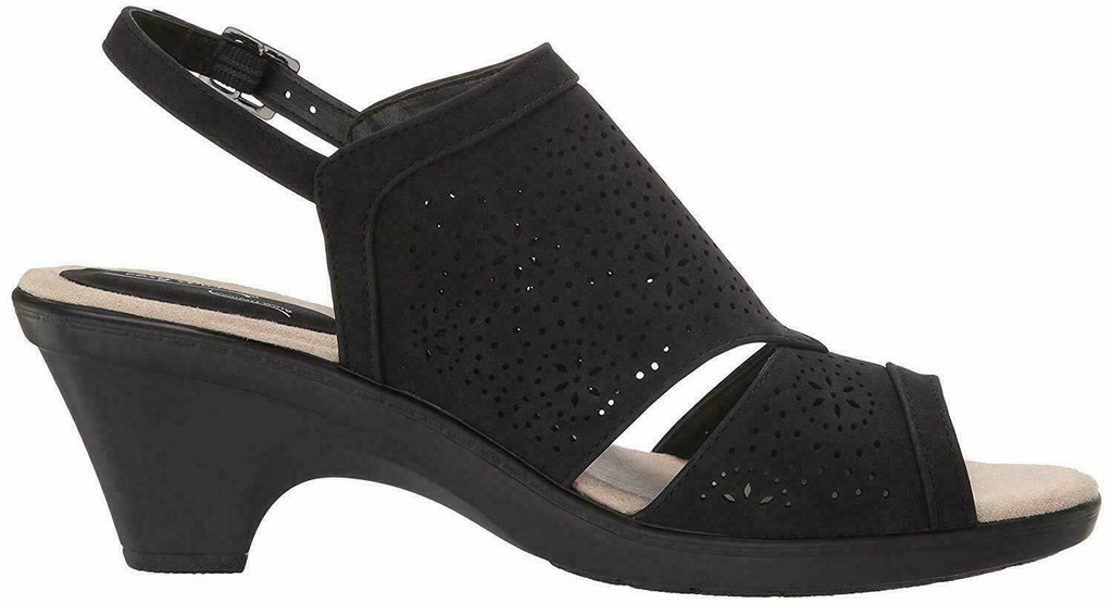 Easy Street Women's Linda Slingback Dress Casual Sandal   Color Black Size 11M